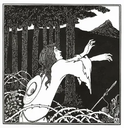 Powrót Tannhausera na Wenusberg, z „Historii Wenus i Tannhausera”, 1895
