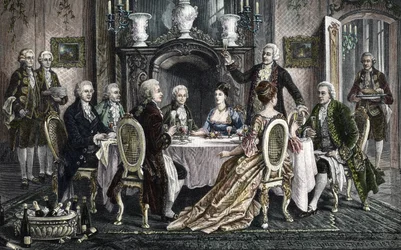 Kolacja w domu Emanuela Schikanedera dla Wolfganga Amadeusza Mozarta