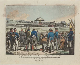 Wielkie święto trzech monarchów sprzymierzonych w Teplicach Teplice 2 września 1813 r.
