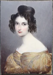 Miniatura, August Grahl, nieznany Lady 1, kość słoniowa