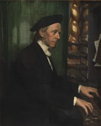 Organista dworski w Roskilde, prof. Hans Matthison-Hansen, teść artysty
