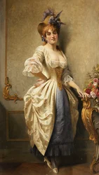 Młoda piękność, 1884