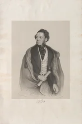 Portret kompozytora i dyrygenta Gottfrieda von Preyera 1807-1901, 1845.