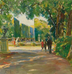 W parku pałacu Schönbrunn
