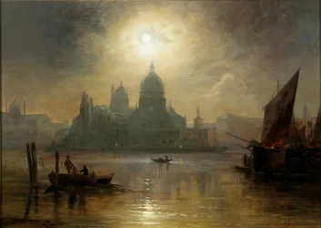 Wenecja, księżycowa noc nad Santa Maria della Salute