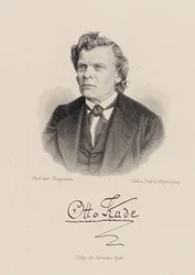 Portret kompozytora Otto Kade 1819-1900.