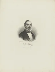 Portret pianisty i kompozytora Diedericha Kruga 1821-1880 , c. 1850.