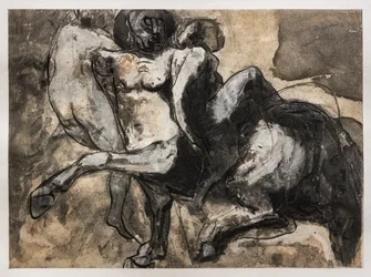 Centaur porywający dwie kobiety