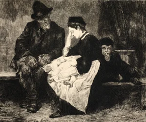 Ilustracja z „La Rue a Londres”, wyd. G. Charpentier et Cie, 1884