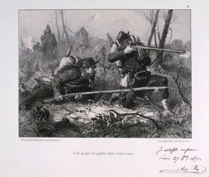 Żołnierze francuscy, oblężenie Paryża, 1871