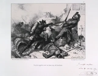 Walka wręcz, oblężenie Paryża, wojna francusko-pruska, 1870 1871