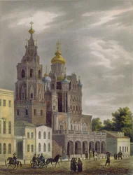 Kościół Zaśnięcia Bogurodzicy przy ulicy Pokrowka w Moskwie, 1825 r.