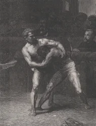 Zapaśnicy The Wrestlers, z Le Monde Illustré, 22 maja 1875.