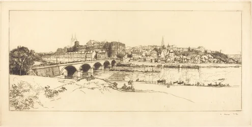Angers - Panoramiczny widok