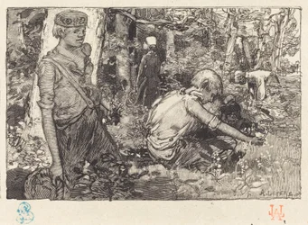 Zbiór lilii majowej (La cueillette du muguet)
