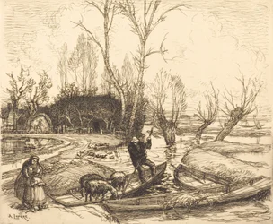 Na bagnach zatopionych - Pasterz Au marais inonde - Le berger, 1911.
