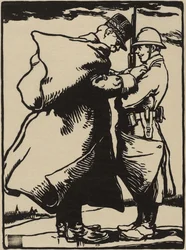 Joffre, Ojciec Żołnierza (drzeworyt na japońskim papierze morwowym)
