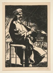 Cesarz Wilhelm na swoim jachcie, z cyklu Wojna 1914 roku, pierwsza seria, nr 18