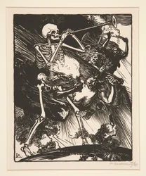 Śmierć i niezgoda spadnie na ziemię, z filmu Wojna 1914, pierwsza seria, nr. 7