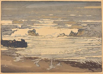 Rozwinięte fale, powódź września 1901 (Les lames deferlent, maree de Septembre 1901)