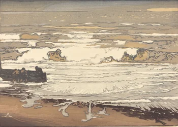 Rozwinięte fale, powódź z września 1901 Les Vagues deferlent, 1901.