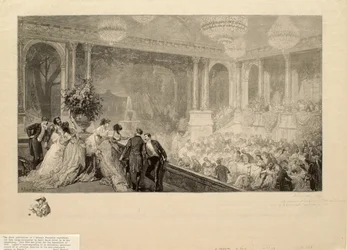 Uroczystość w Tuileries z okazji Wystawy Światowej w 1867 roku