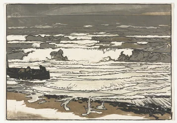 Przełamujące się fale, przypływ września 1901