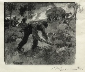 Kopacze wrzosów, 1887.