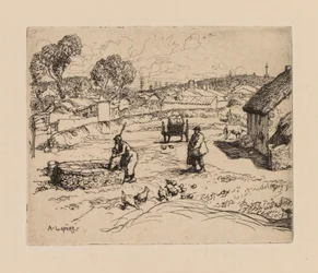 Auguste Lepère: La Masure (Wende)