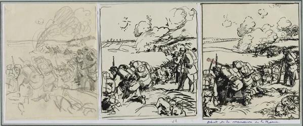 Początek manewru Marne, 1914.
