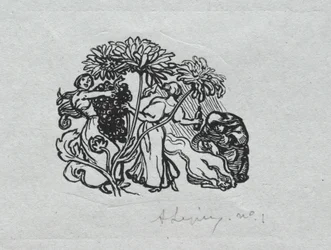 Almanach paryski, 1897: winieta końcowa, jesień, 1897.