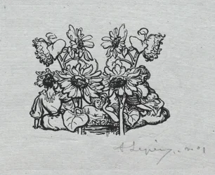 Almanach paryski, 1897: winieta końcowa, lato, 1897.