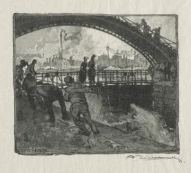 Śluza Kanału św. Marcina, 1890 r.