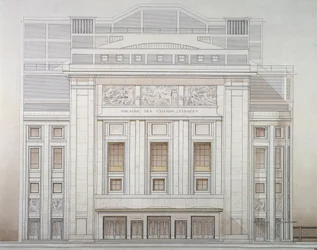 Teatr des Champs-Elysees: fasada - projekt Perret