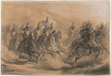 Szarża kawalerii, ok. 1930 1840.
