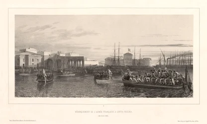 Lądowanie armii francuskiej w Civita-Vecchia, 25 kwietnia 1849 r.