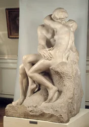 Pocałunek. Rzeźba w marmurze (1840-1917)