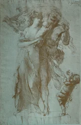 Rysunek ołówkiem Auguste Rodina, c1860-1906, 1906-7