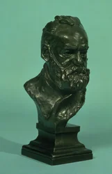 Głowa portretowa Victora Hugo (1802-85) (brąz)