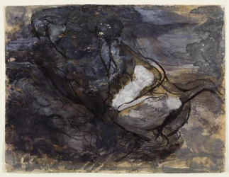 Sabat czarownic (recto); Szkice centaurów (verso)