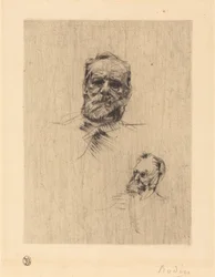 Victor Hugo, en face