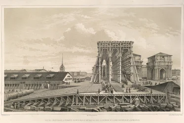 Pierwsza kolumna na temat budowy Z: Budowa katedry św. Izaaka, 1845