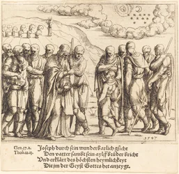 Józef opowiada o swoich snach, 1547.