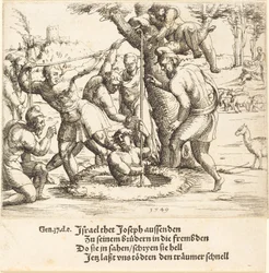 Józef wrzucony do studni, 1549.
