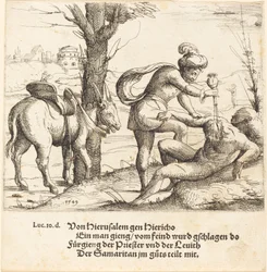 Przypowieść o dobrym Samarytaninie, 1549.