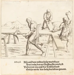 Przygotowanie krzyża, 1548.