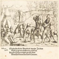 Dwanaście kamieni i wody Jordanu są podzielone, 1548.