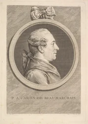 Portret PA Carona de Beaumarchais, 1773.