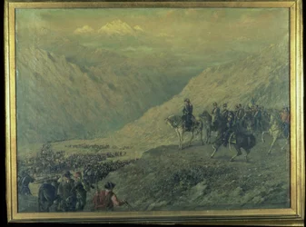 Przejście Andów w 1817 roku (olej na płótnie)