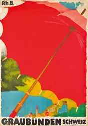 Plakat reklamujący Gryzonia, Szwajcaria